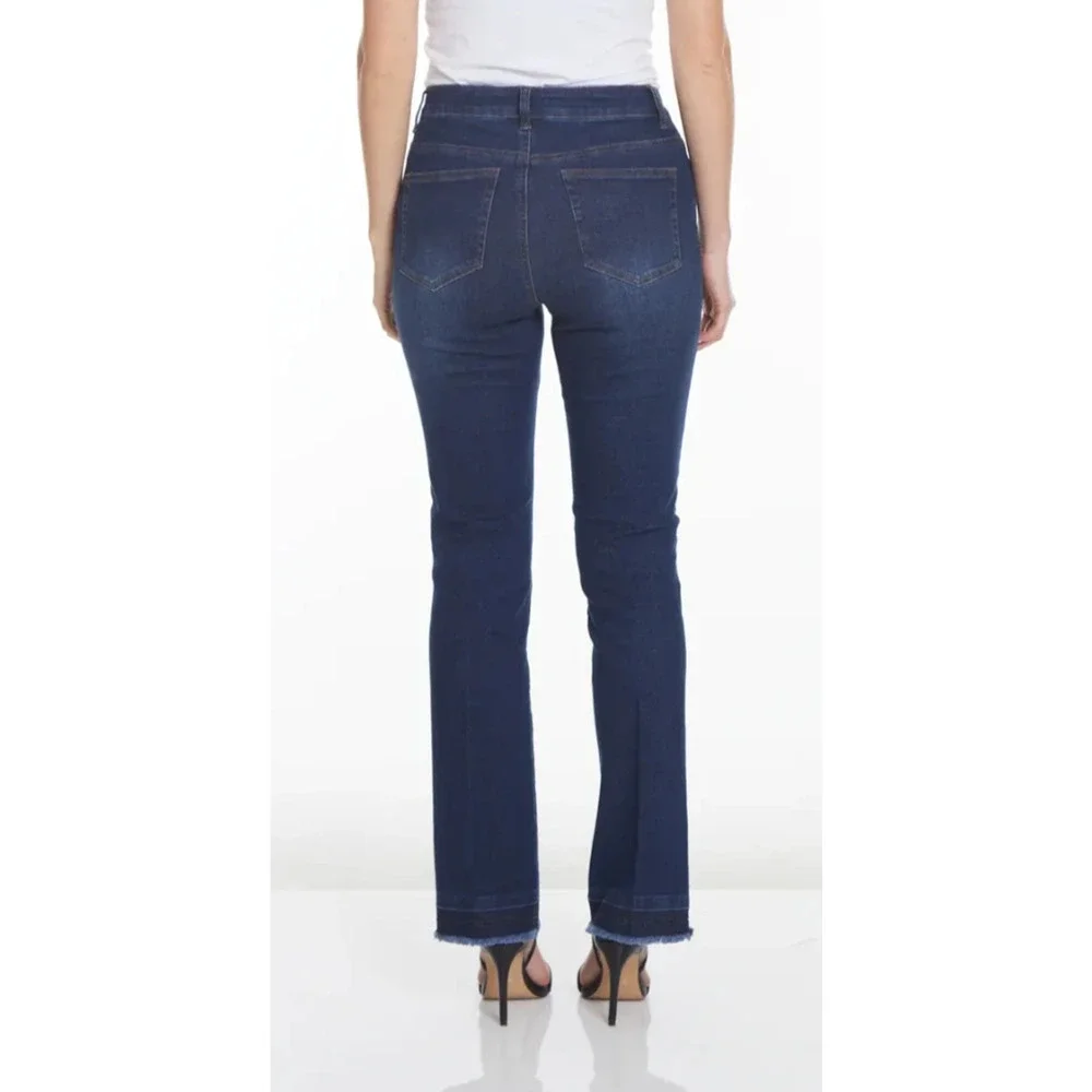 Multiples by Slim-sation Indigo Bootcut Control Panel Jeans‎ Released Hem Size 6